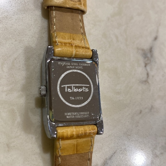 Talbots watch tan with silver hardware - Picture 2 of 4